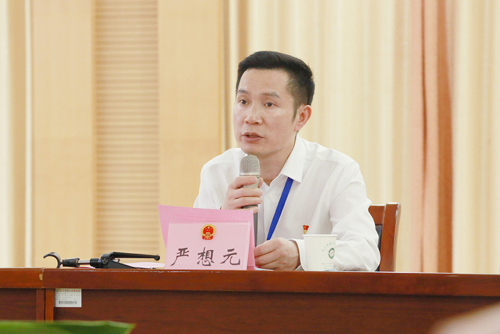 3.天门一医党委副书记、院长严想元致辞.JPG